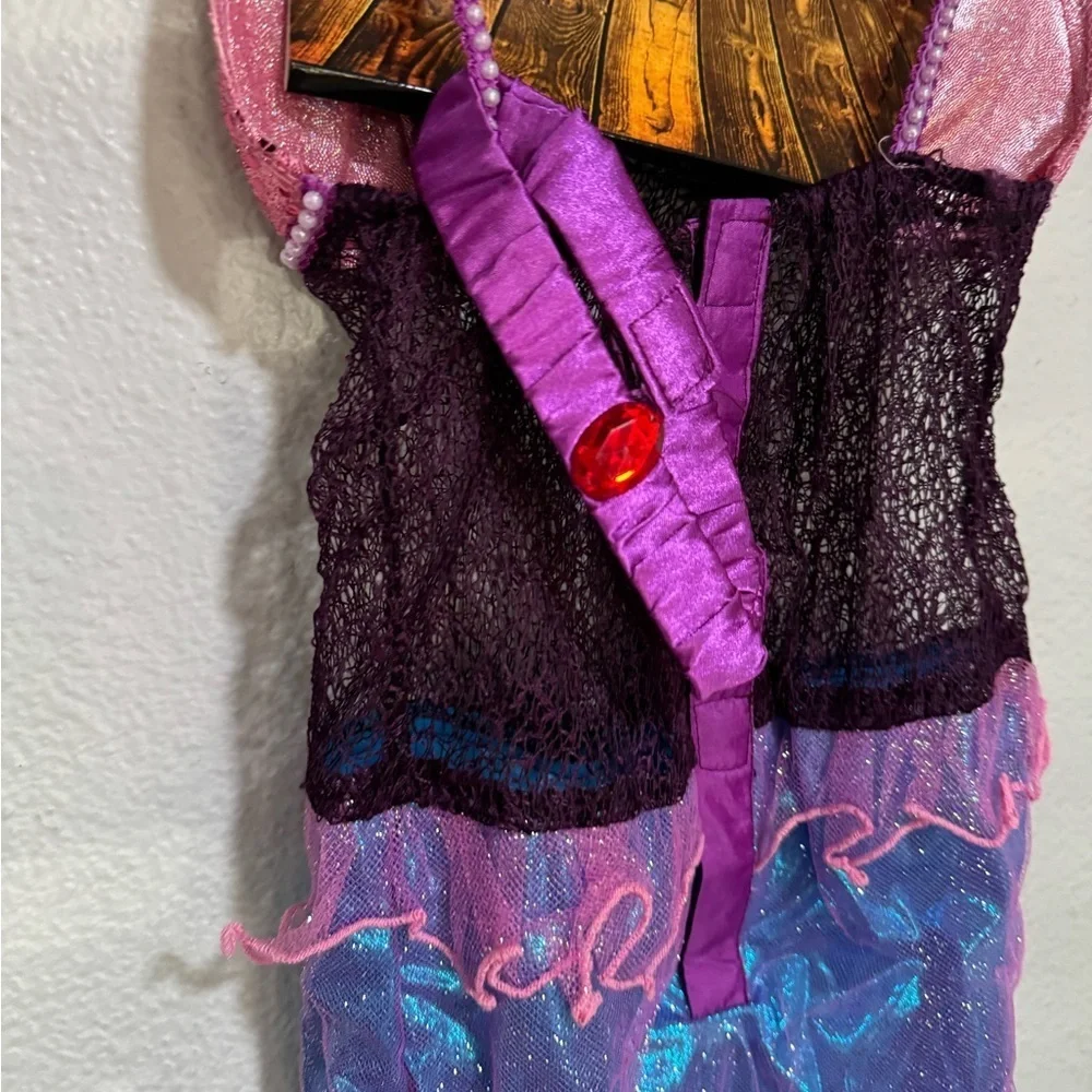 ONCE UPON A ZOMBIE Girls little mermaid zombie Halloween costume dress -XS